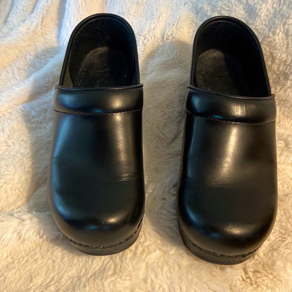 Dansko Matte Black Clogs